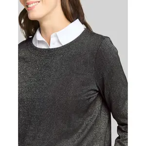 Glitter Effect Long Sleeve T-shirt, Women Tom Tailor image-4