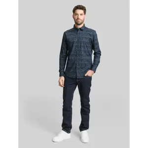 Fitted Printed Long Sleeve Shirt Tom Tailor image-3