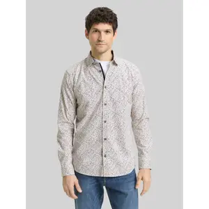 Fitted Printed Long Sleeve Shirt Tom Tailor image-1