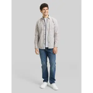 Fitted Printed Long Sleeve Shirt Tom Tailor image-3
