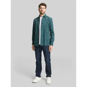 Fitted Printed Long Sleeve Shirt Tom Tailor image-3