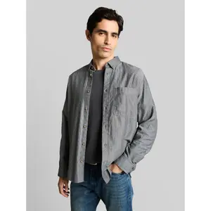 Long Sleeve Overshirt with Turn-Up Function Tom Tailor image-1