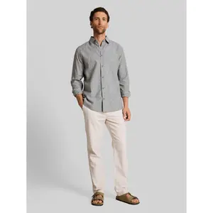 Long Sleeve Cotton Linen Shirt Tom Tailor image-3