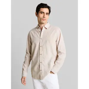 Long Sleeve Cotton Linen Shirt Tom Tailor image-1