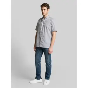 Camisa de algodón lino estampada Tom Tailor image-3