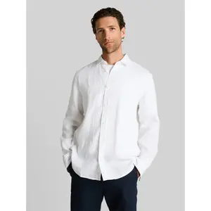 Long-sleeved linen shirt Tom Tailor Regular Fit image-1