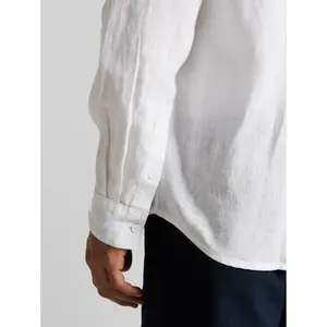 Long-sleeved linen shirt Tom Tailor Regular Fit image-4