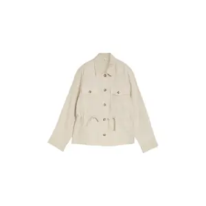 Linen Jacket with Chest Pockets Women Tom Tailor image-0