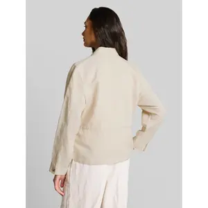 Linen Jacket with Chest Pockets Women Tom Tailor image-2