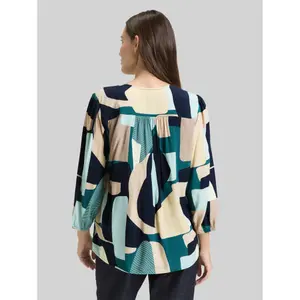 3/4 Sleeve V-Neck Blouse for Women Tom Tailor image-2