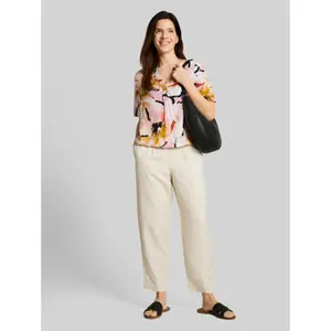 Patterned Blouse with Elasticated Hem for Women Tom Tailor image-3