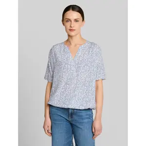 Patterned Blouse with Elasticated Hem for Women Tom Tailor image-1