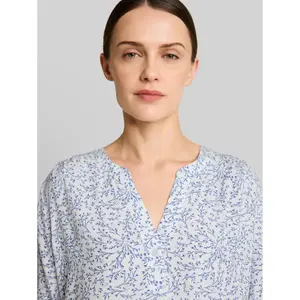 Patterned Blouse with Elasticated Hem for Women Tom Tailor image-4