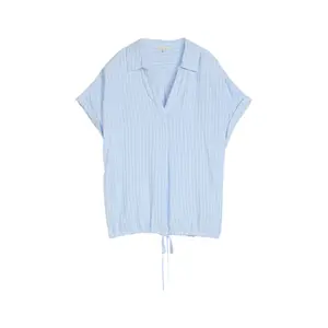 Women's Short Sleeve Striped Blouse Tom Tailor image-0