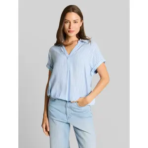 Women's Short Sleeve Striped Blouse Tom Tailor image-1