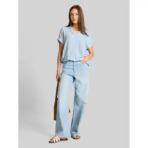 Women's Short Sleeve Striped Blouse Tom Tailor image-3