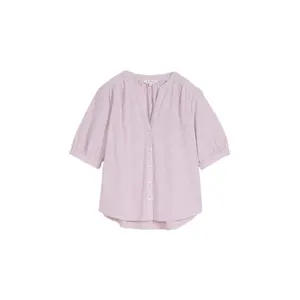 Women's Cotton V-Neck Blouse Tom Tailor image-0