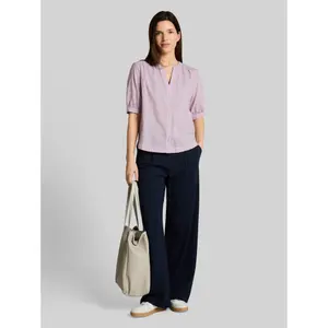 Women's Cotton V-Neck Blouse Tom Tailor image-3