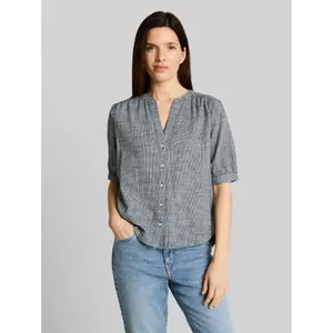 Women's Cotton V-Neck Blouse Tom Tailor image-1