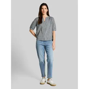 Women's Cotton V-Neck Blouse Tom Tailor image-3