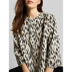 3/4 Sleeve Linen Blouse for Women Tom Tailor image-4
