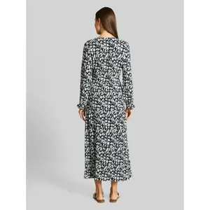 Women's Crinkled Midi Dress with Patterns Tom Tailor image-2