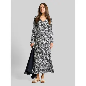 Women's Crinkled Midi Dress with Patterns Tom Tailor image-3