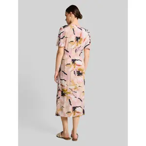 Mid-Length Printed V-Neck Dress for Women Tom Tailor image-2