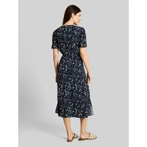 Mid-Length Printed V-Neck Dress for Women Tom Tailor image-2