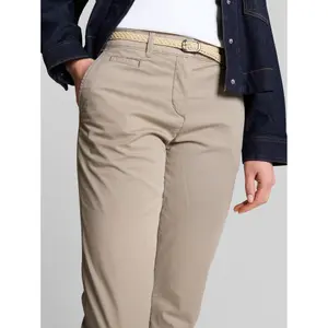 Women's Chino Trousers with Belt Tom Tailor image-3