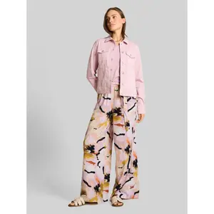 Wide Leg Palazzo Trousers Women with Patterns Tom Tailor image-1