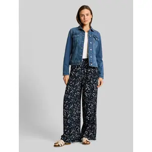 Wide Leg Palazzo Trousers Women with Patterns Tom Tailor image-1