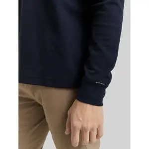 Long Sleeve Waffle Effect Polo Tom Tailor image-4