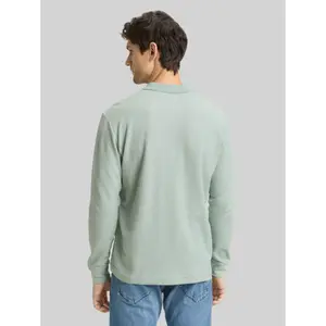 Long Sleeve Waffle Effect Polo Tom Tailor image-2