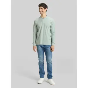Long Sleeve Waffle Effect Polo Tom Tailor image-3
