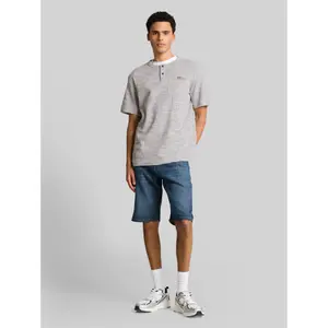 Injected Structured T-Shirt Tom Tailor Henley image-3