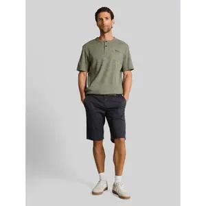 Injected Structured T-Shirt Tom Tailor Henley image-3