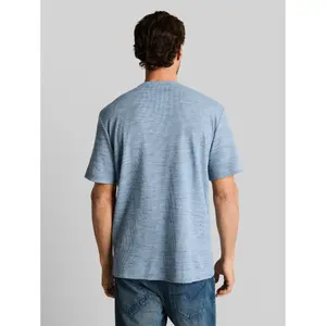 Injected Structured T-Shirt Tom Tailor Henley image-2
