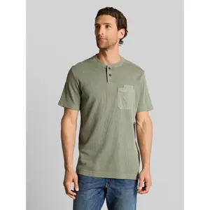 T-shirt with chest pocket Tom Tailor Henley image-1