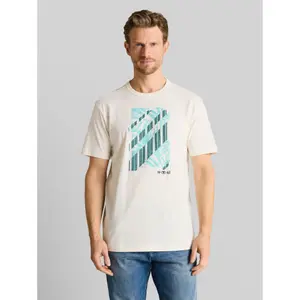 T-shirt with Chest Print Tom Tailor image-1