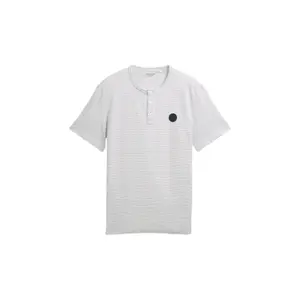 Marl Effect T-Shirt Tom Tailor Henley image-0