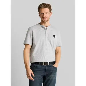 Marl Effect T-Shirt Tom Tailor Henley image-1