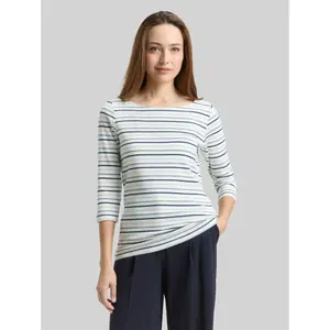Women's long-sleeved striped T-shirt Tom Tailor image-1