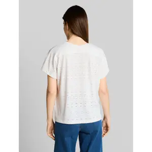 Loose Knit V-Neck T-Shirt for Women Tom Tailor image-2