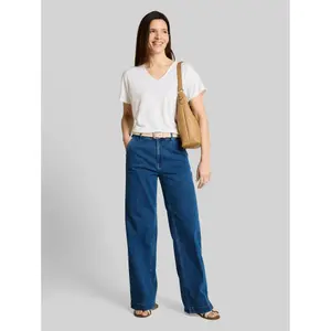 Loose Knit V-Neck T-Shirt for Women Tom Tailor image-3
