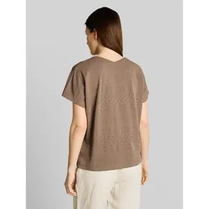 Loose Knit V-Neck T-Shirt for Women Tom Tailor image-2