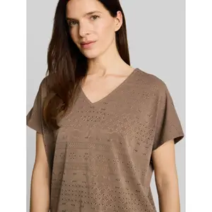 Loose Knit V-Neck T-Shirt for Women Tom Tailor image-4