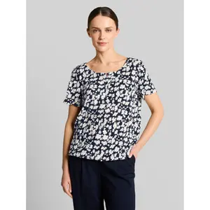 Wrinkled Effect Blouse for Women Tom Tailor Henley image-1