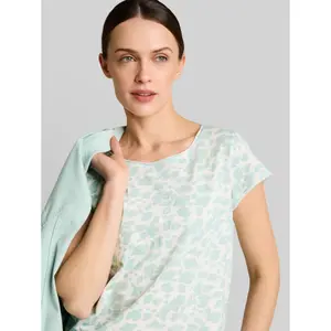 Flame Effect Jersey T-Shirt Large Round Neck Women Tom Tailor image-4