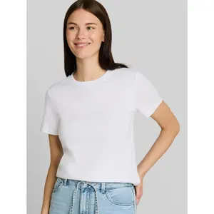 Solid Cotton T-Shirt for Women Tom Tailor image-4